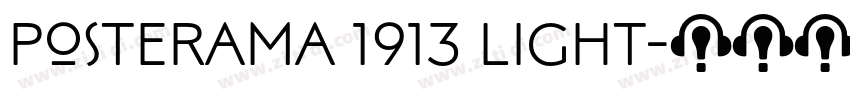 Posterama 1913 Light字体转换